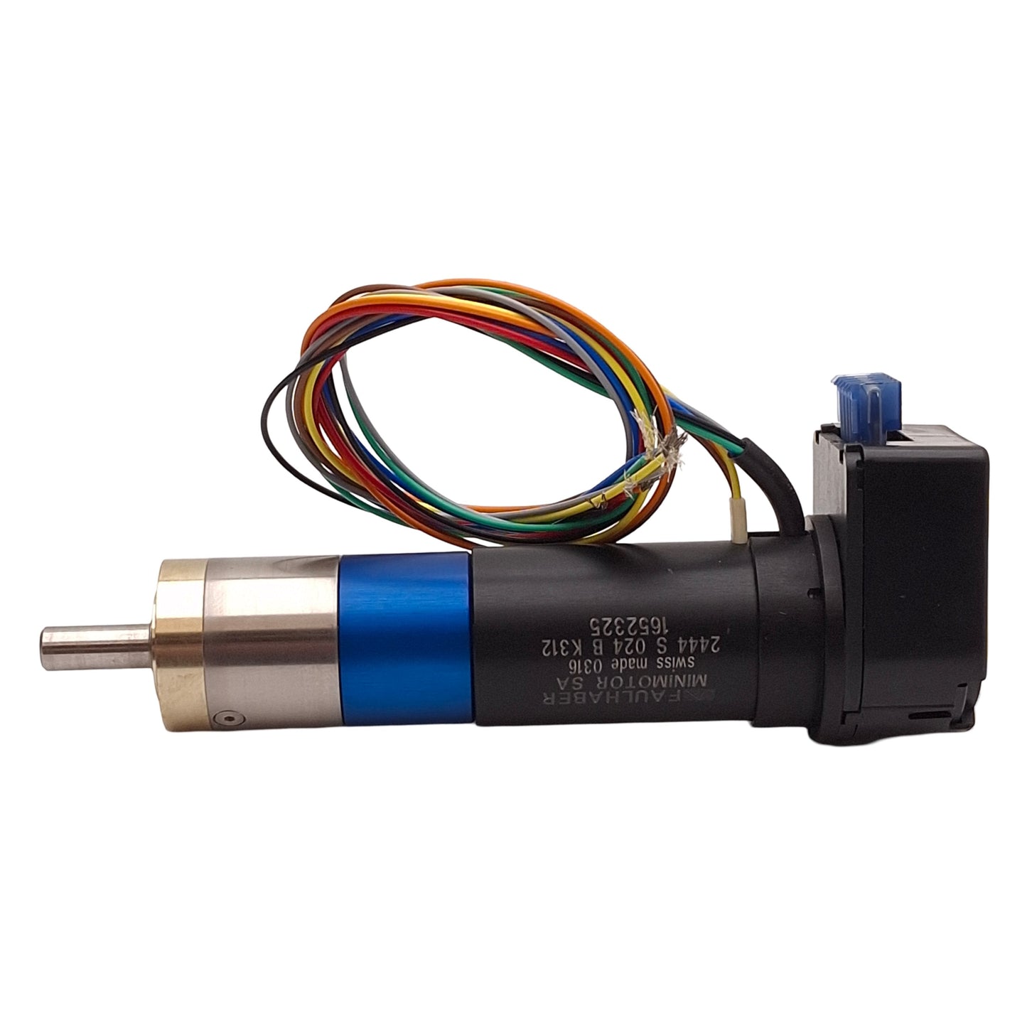 Used Faulhaber 2444S024BK312 DC Gearmotor, 43:1 4000RPM, ø6mm Shaft, 1000CPR, 24VDC