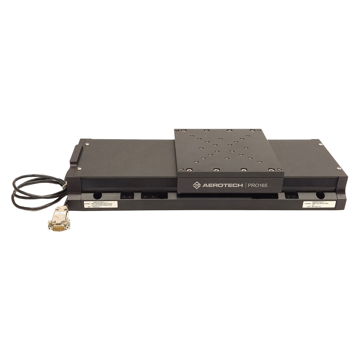 Used Aerotech PRO165-05MM-200 Linear Stage 5mm Lead, 200mm Stroke, 165x162mm, NEMA 23