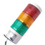 New Patlite LES-302AW-RYG LED Light Signal Tower, ø50mm, Red Yellow Green, 24V AC/DC