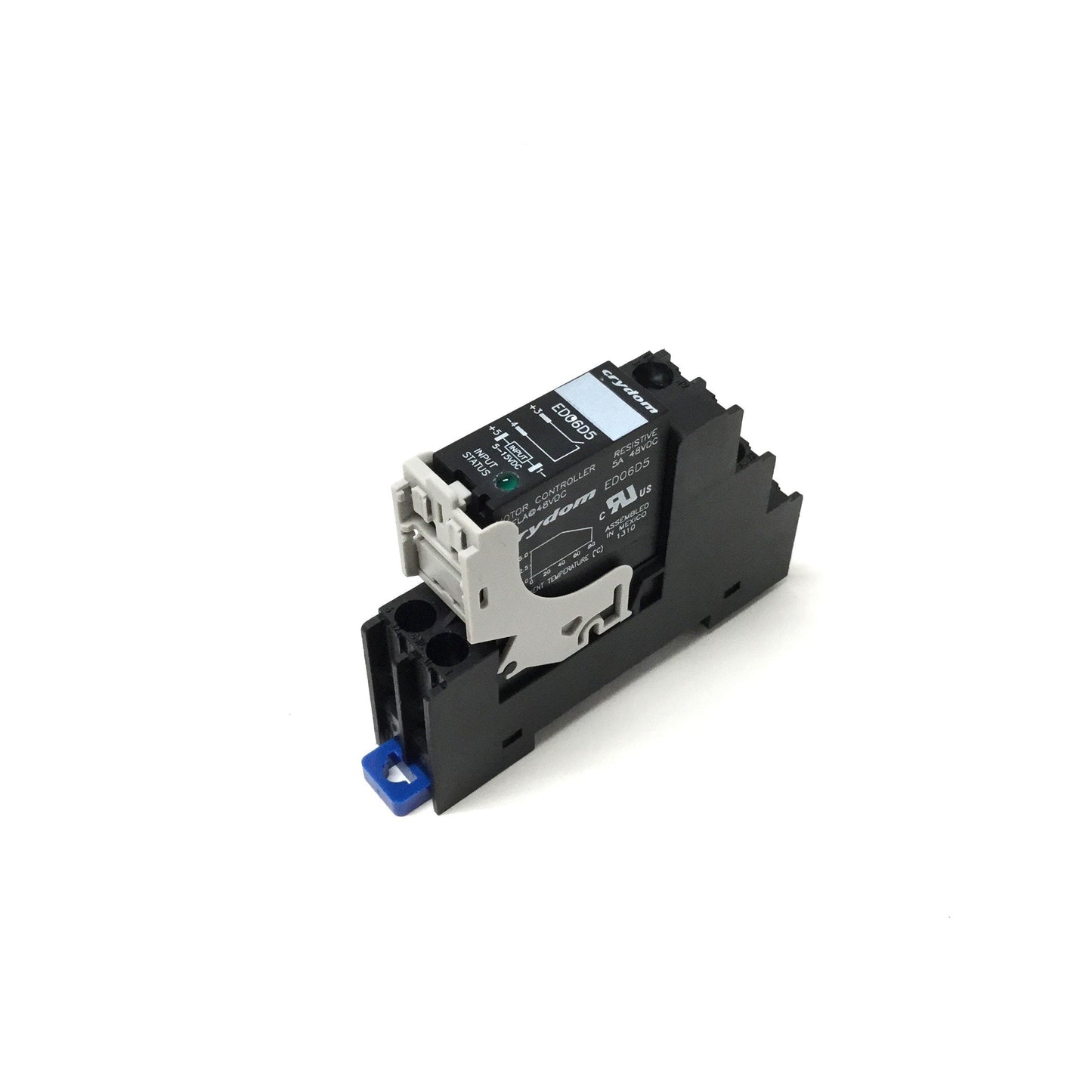 Used Crydom ED06D5 Solid State Relay SSR 5-15VDC Control Input, 5A 48VDC Out w/Socket