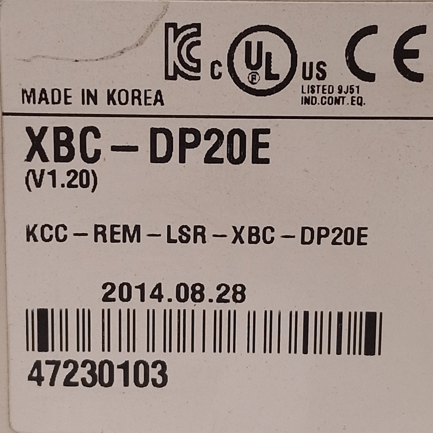 New LS XBC-DP20E XGB Series PLC Main Unit, 100-240VAC Supply, 24VDC Signal, 20 I/O