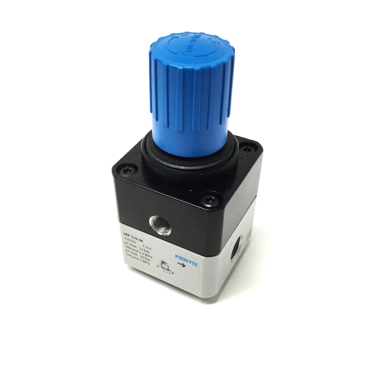 Used Festo LRP-1/4-10 Precision Pressure Regulator, 12bar In, 10bar Out, G1/4 Ports