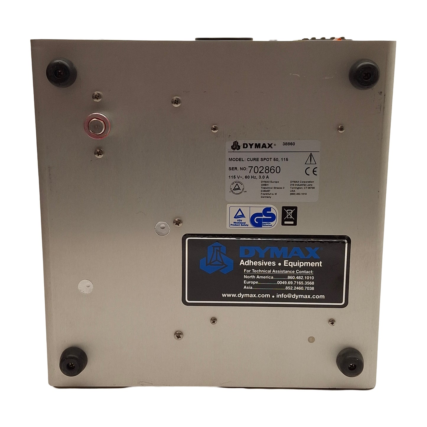 Used Dymax 38860 ADAC Systems Cure Spot 50 Ultraviolet Curing Unit, 50W, 115VAC 3A
