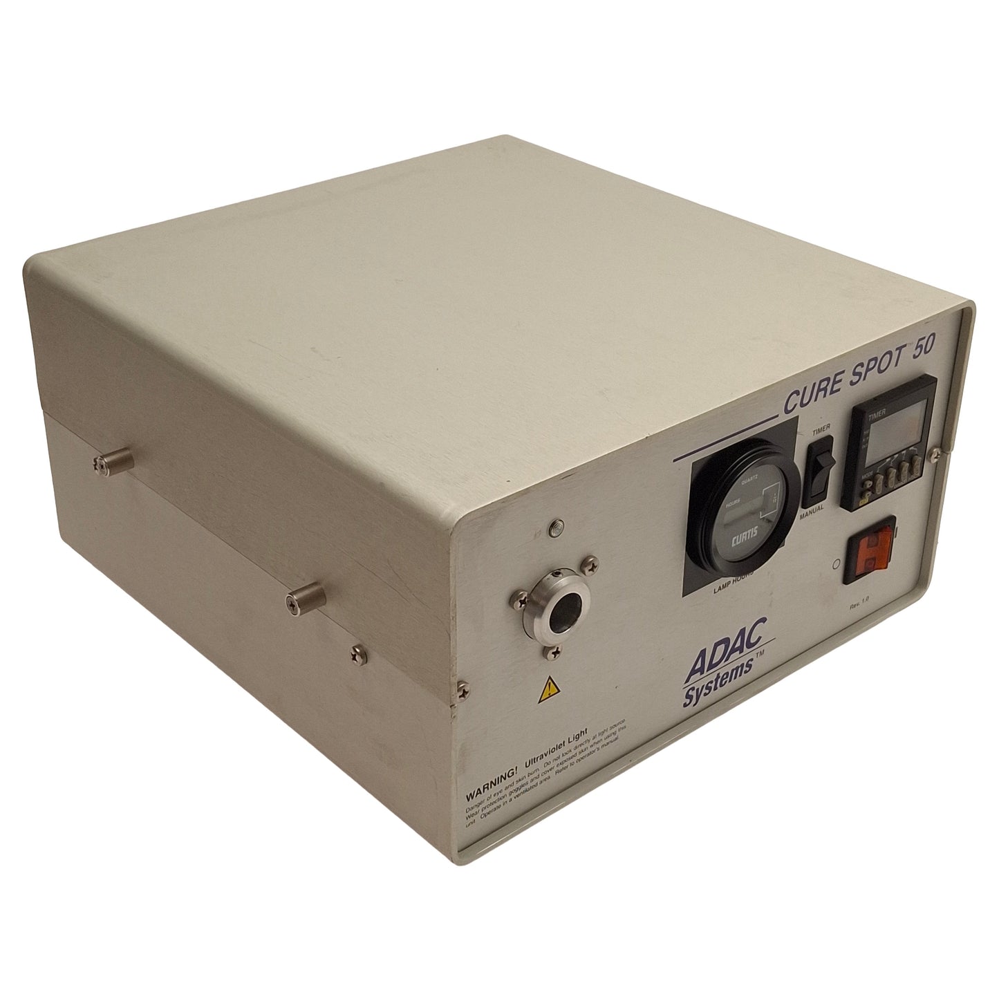 Used Dymax 38860 ADAC Systems Cure Spot 50 Ultraviolet Curing Unit, 50W, 115VAC 3A