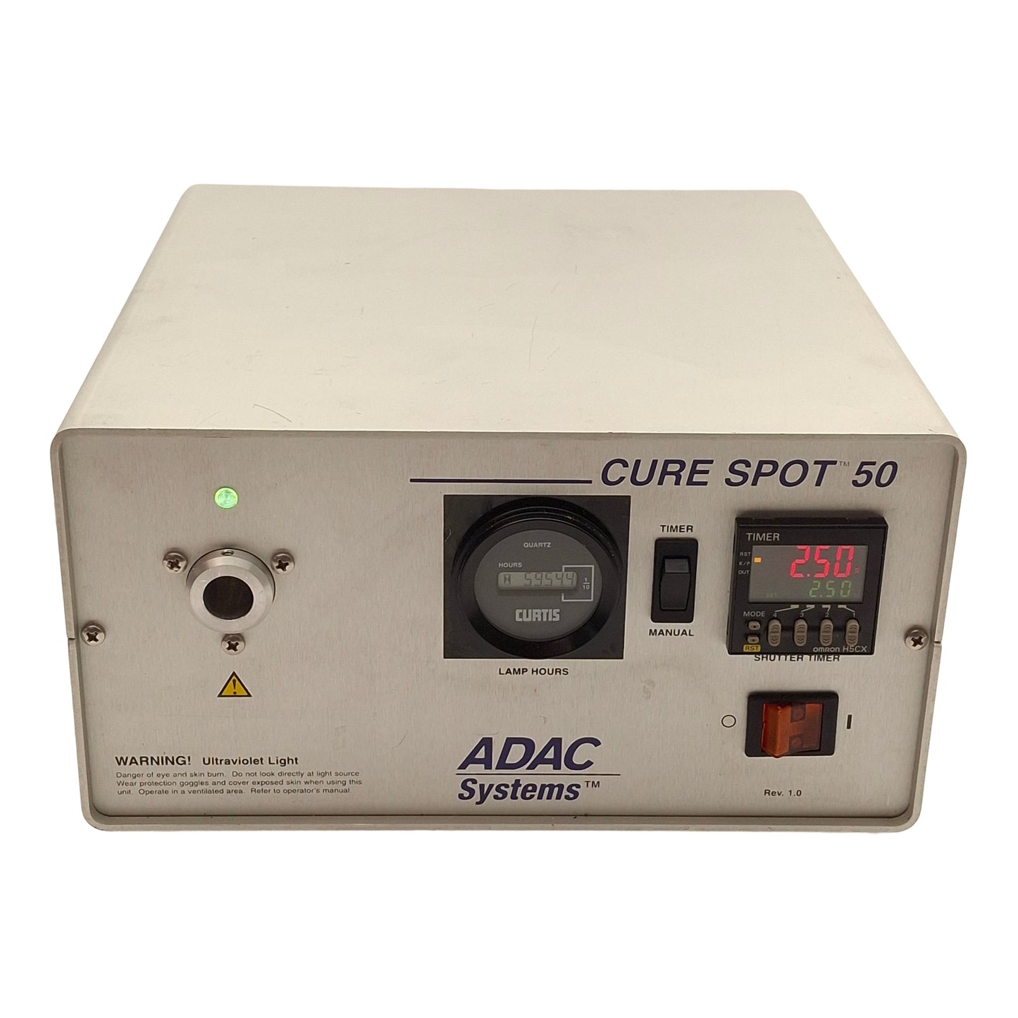 Used Dymax ADAC Systems Cure Spot 50 Ultraviolet Curing Unit, 50W, 115VAC 3A