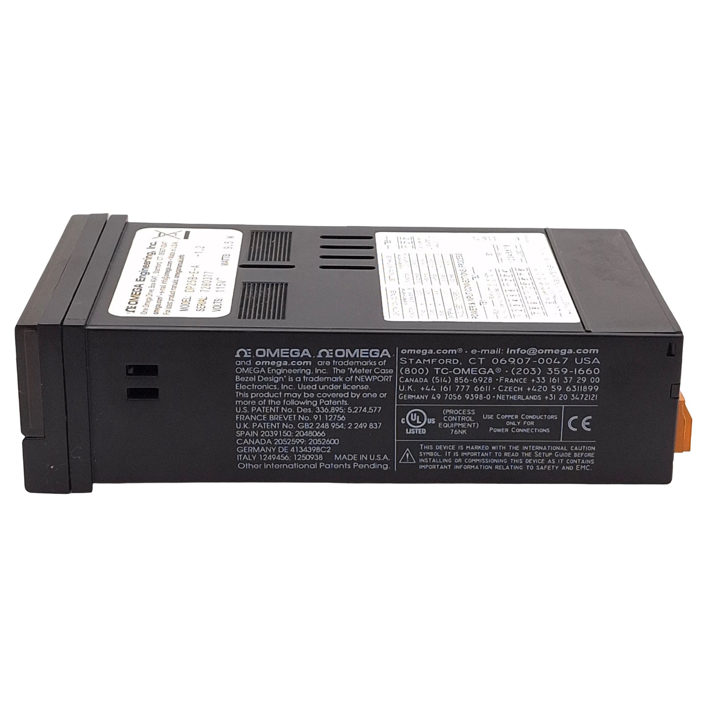 Used Omega DP25B-E-A Process Panel Meter w/ Analog Output, 115VAC 9.5W, 1/8 DIN