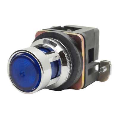New Altech ALF6LB-024 Illuminated Pushbutton, Blue LED, 1 NC, 30mm, 24VAC/DC 10A