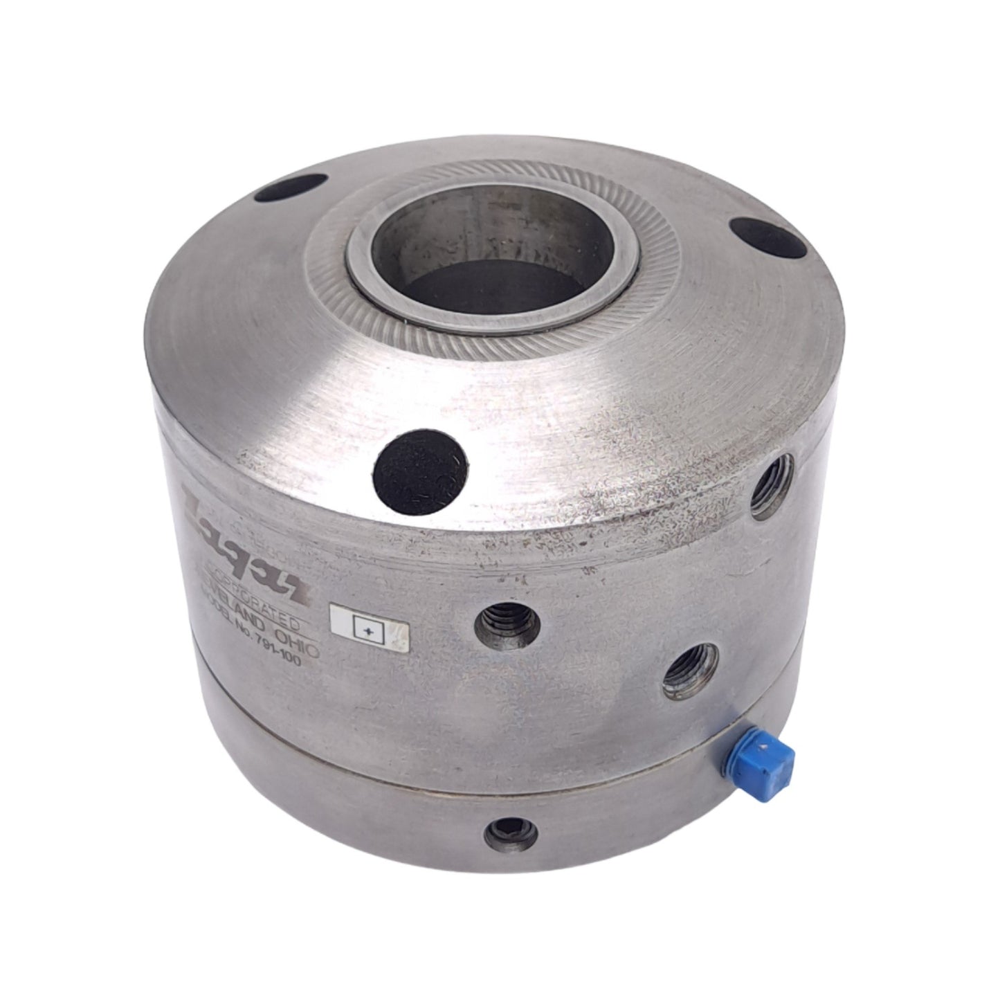 Used Zagar 791-100 Collet Holding Fixture, ø4.25in, 0.156in Stroke, 1/8 NPT, 1500 psi
