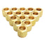 New Lot of 15 Midland 38012 Brass Air Brake Nut, ø1/2in Tube OD, 150psi