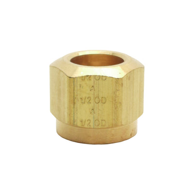 New Lot of 15 Midland 38012 Brass Air Brake Nut, ø1/2in Tube OD, 150psi