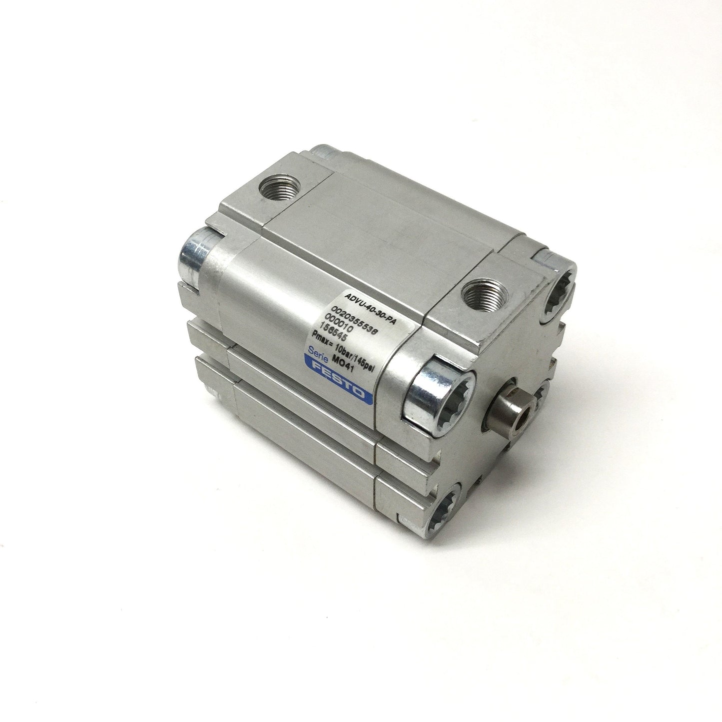 Used Festo ADVU-40-30-PA Compact Pneumatic Air Cylinder 40mm Bore, 30mm Stroke