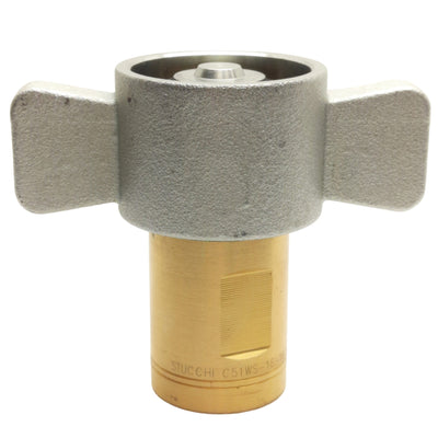 New Stucchi C51WS-16-16 Wing Nut Interchange Coupler, 1in Female NPT, 55gpm, 3000psi