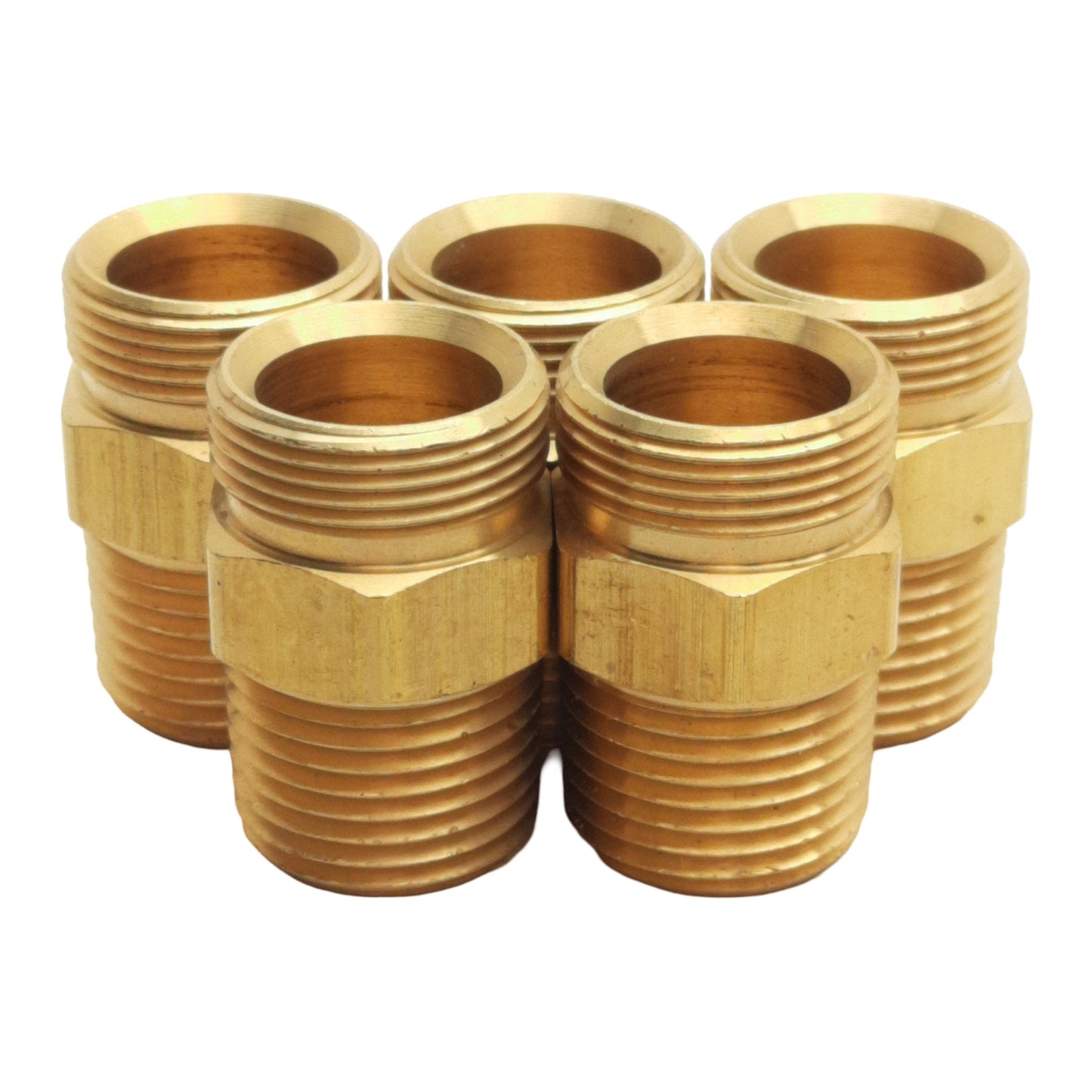 New Lot of 5 Midland 38371 Air Brake Adapter 1/2in Male ABS, 1/2in Male Pipe, 125psi