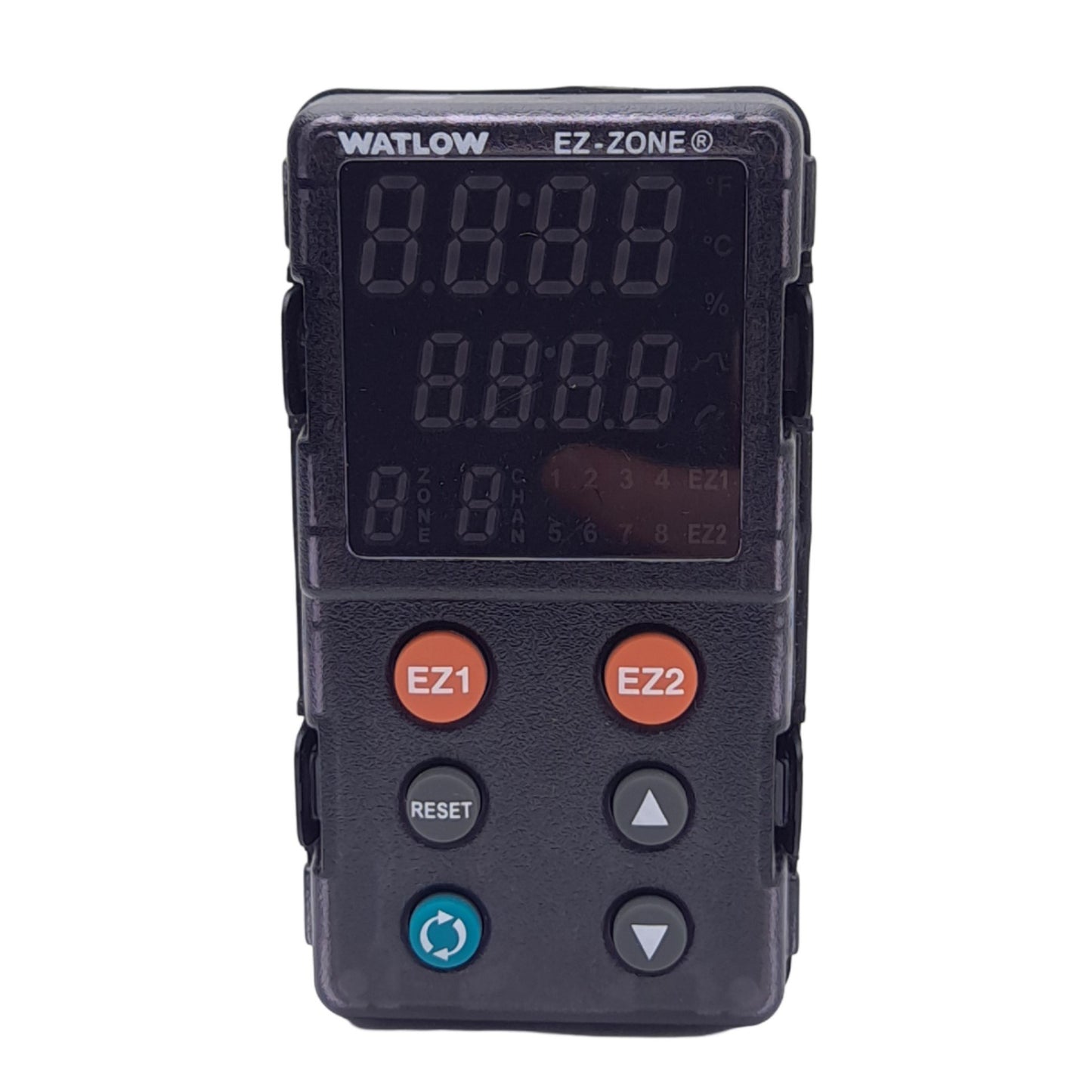 Used Watlow PM8C3CJ-3LCJDAA EZ-Zone PM Limit PID Controller, DC/Open, 5A Relay, 24V