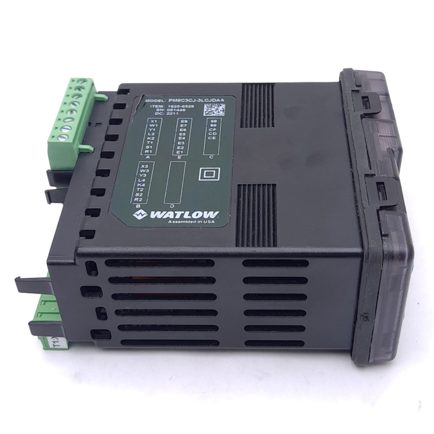 Used Watlow PM8C3CJ-3LCJDAA EZ-Zone PM Limit PID Controller, DC/Open, 5A Relay, 24V