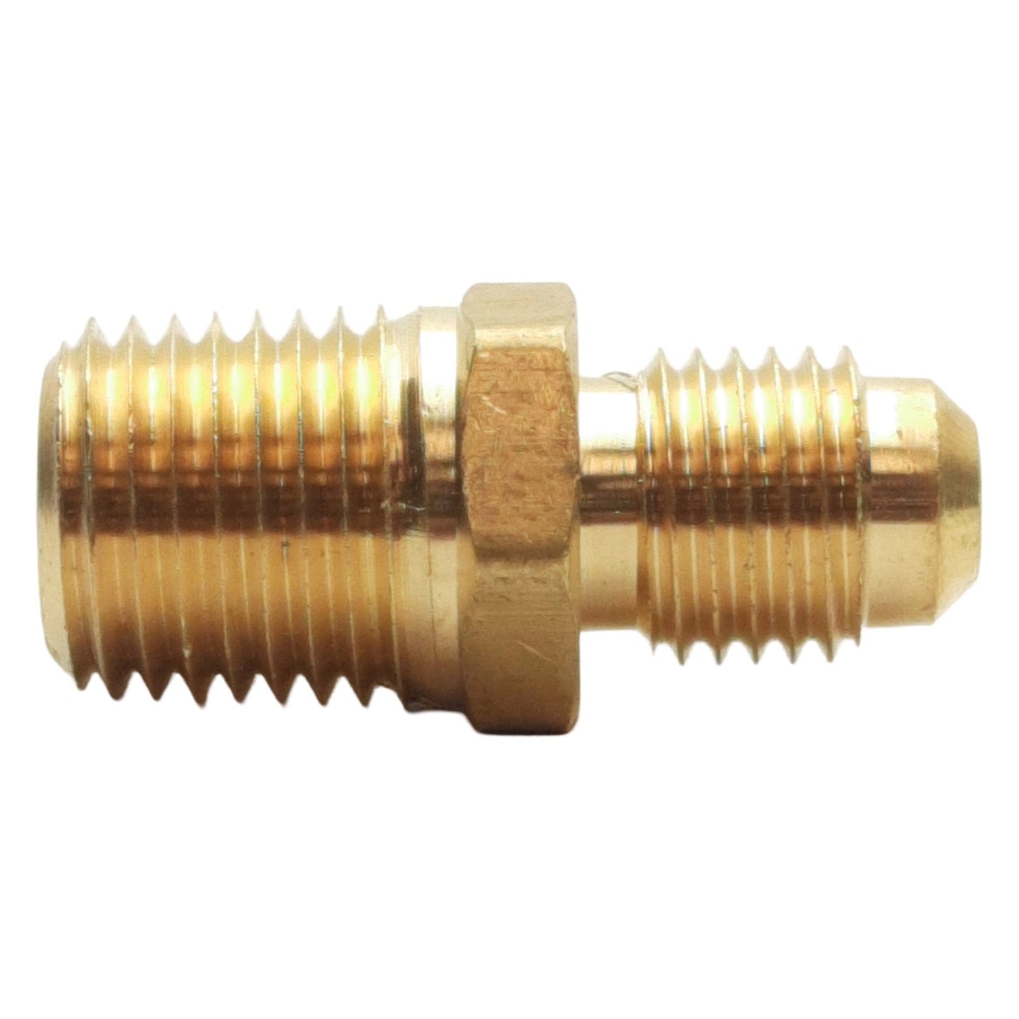 New Lot of 15 Midland 10256 Adapter Fitting, 1/4in Male SAE 45°, 1/4in Male NPTF