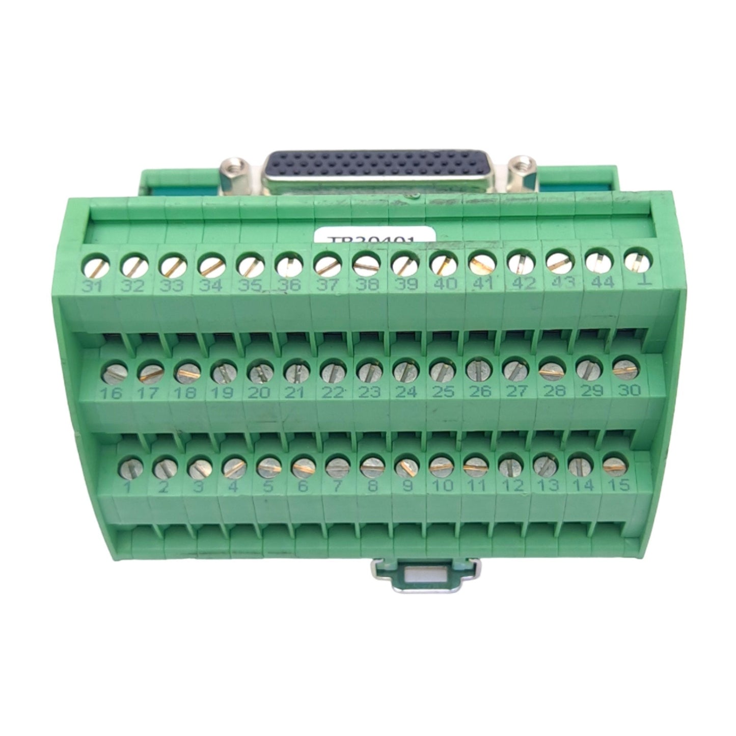 Used Phoenix Contact 2322427 Breakout Board, 44 Position D-Sub, 60VDC/25VAC 1A, DIN