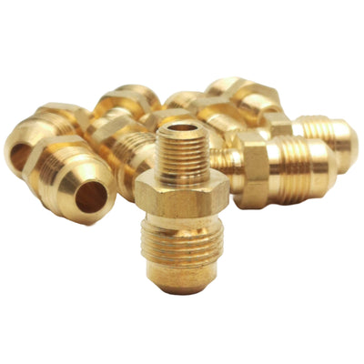 New Lot of 10 Midland 10262 Adapter Fitting, 3/8in Male SAE 45°, 1/8in Male NPTF