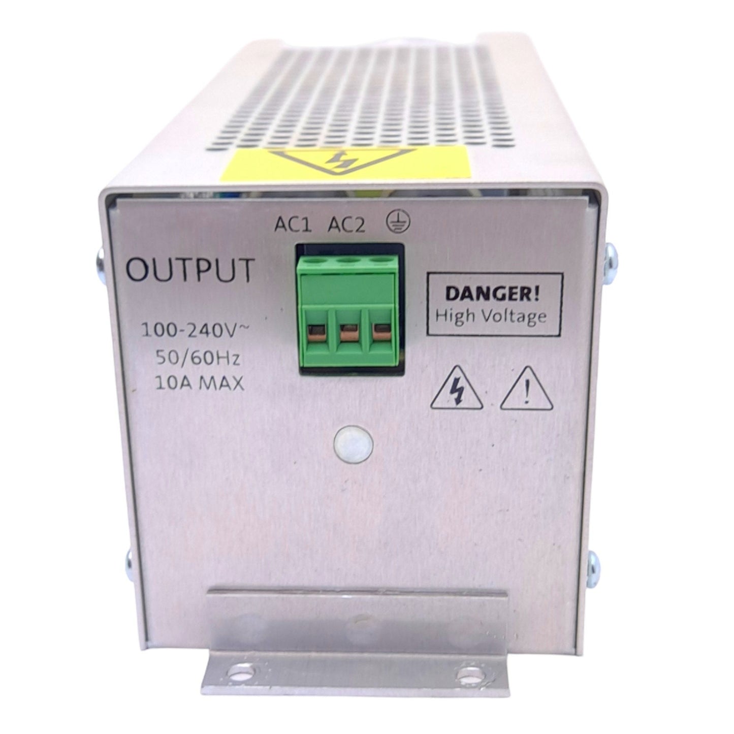 Used Aerotech UFM-ST 630D2192 Noise Filter Module, 100-240VAC 3-Pin In/Out, 10A Fuse