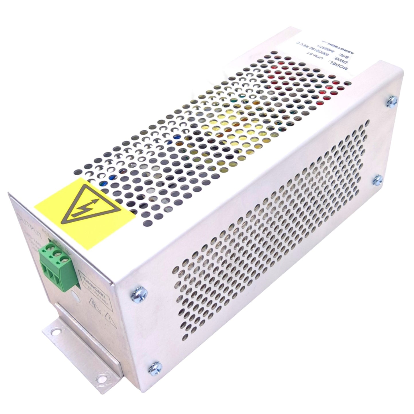 Used Aerotech UFM-ST 630D2192 Noise Filter Module, 100-240VAC 3-Pin In/Out, 10A Fuse