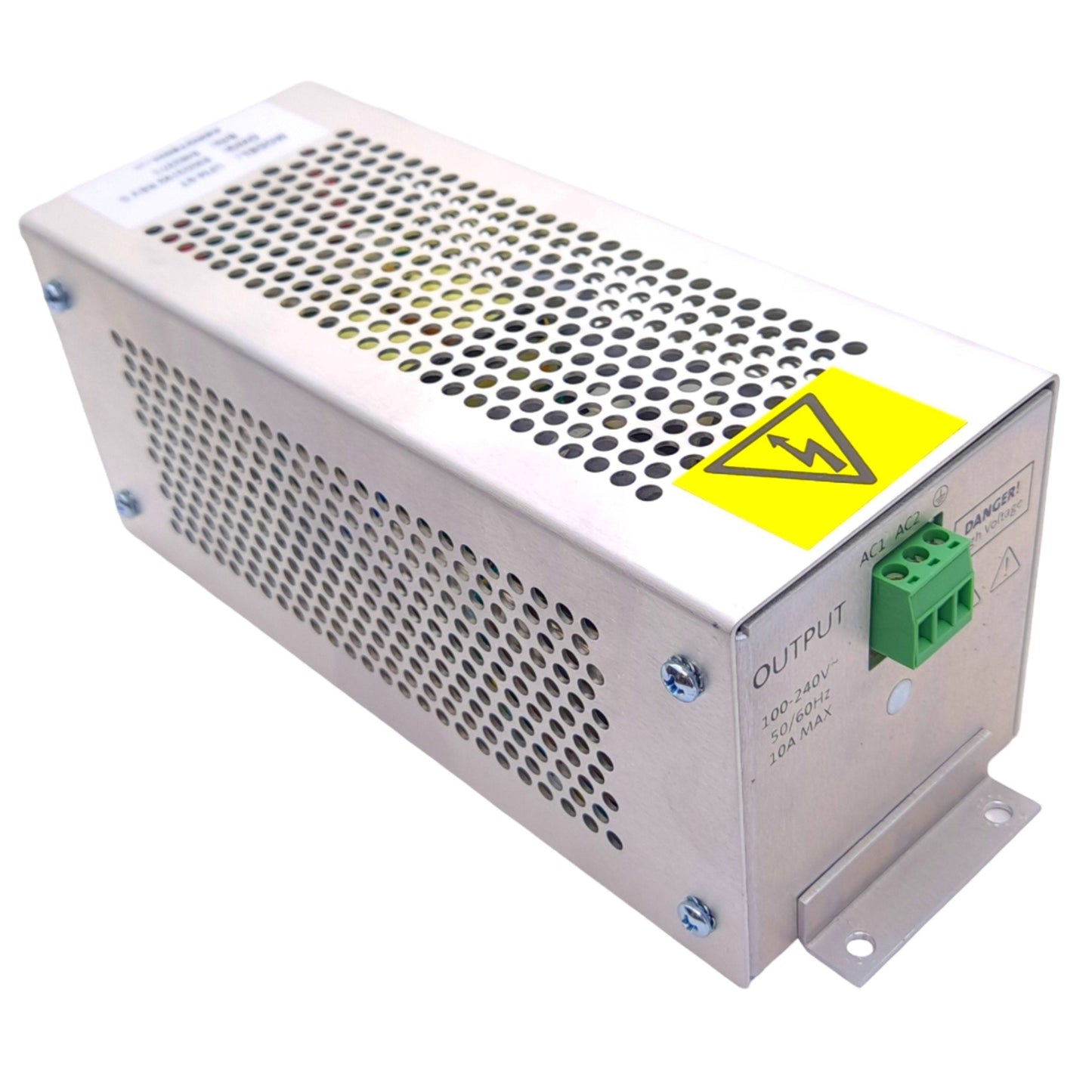 Used Aerotech UFM-ST 630D2192 Noise Filter Module, 100-240VAC 3-Pin In/Out, 10A Fuse