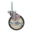 Used Lot of 4 P&H Threaded Stem Swivel Casters, ø5x1.25in Wheel, 2.75in Stem, 325lbs