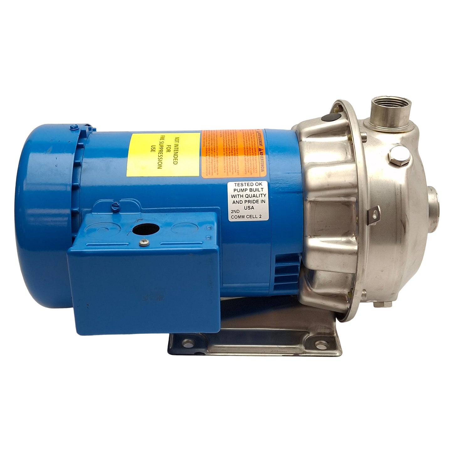 Used Goulds 1ST1E9D4 Centrifugal Pump, 3PH 208-230/460VAC 1HP, 3450RPM, 56J Frame