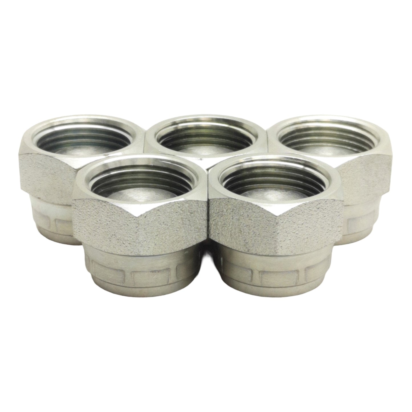 New Lot of 5 Brennan 9644-C-12 Conversion Adapter, 3/4in Female BSPP Swivel, 2900psi