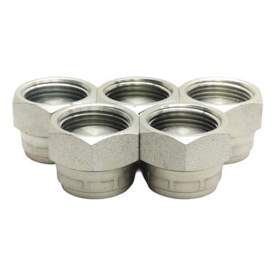 New Lot of 5 Brennan 9644-C-12 Conversion Adapter, 3/4in Female BSPP Swivel, 2900psi