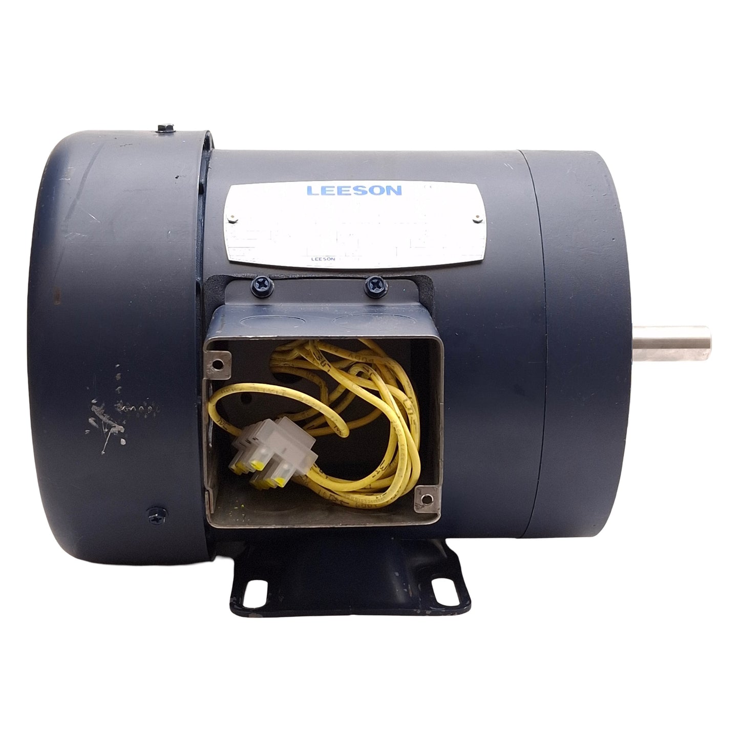 Used Leeson C6T17FK93B AC Motor, 3Ø 208-230/460VAC, 3/4HP, 1725RPM, 56C Frame