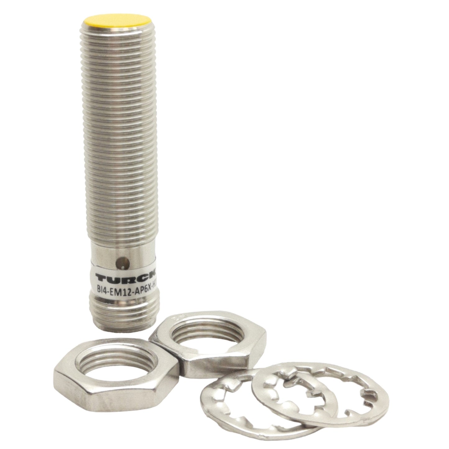 New Turck BI4-EM12-AP6X-H1141 Inductive Sensor, 4mm Range, M12 x 1, 10-30VDC, NC PNP