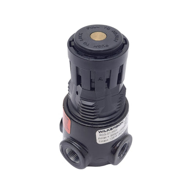 Used Wilkerson R03-01-M00 Pneumatic Regulator, 1/8 NPT, 2 to 125psig Set, 300psi Max