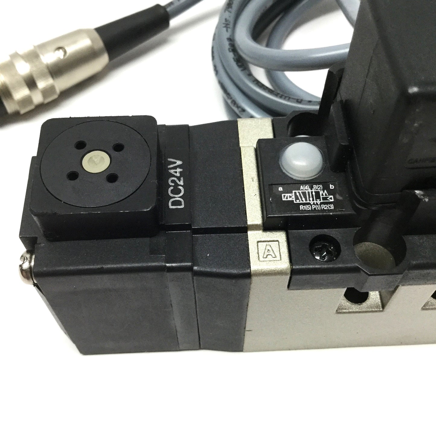 Used SMC VS7-6-FG-S-3Z ISO Interface Solenoid Valve, 5-Port 2-Position, 24VDC Coil