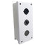 New Rittal PB03305S1C Pushbutton Enclosure, 3-Hole, ø30.5mm, NEMA 12, Steel