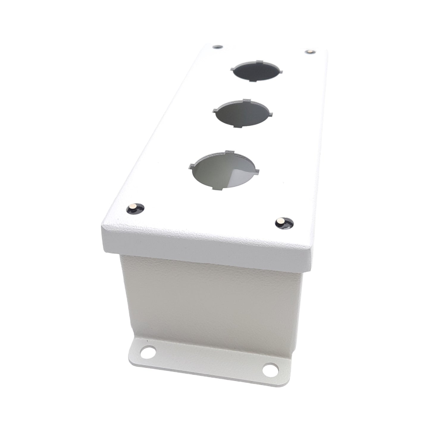 New Rittal PB03305S1C Pushbutton Enclosure, 3-Hole, ø30.5mm, NEMA 12, Steel