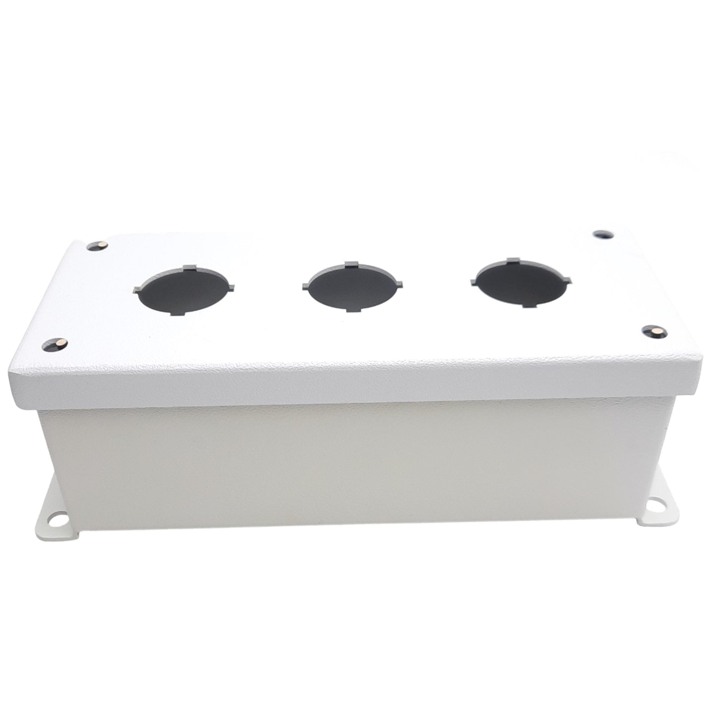 New Rittal PB03305S1C Pushbutton Enclosure, 3-Hole, ø30.5mm, NEMA 12, Steel