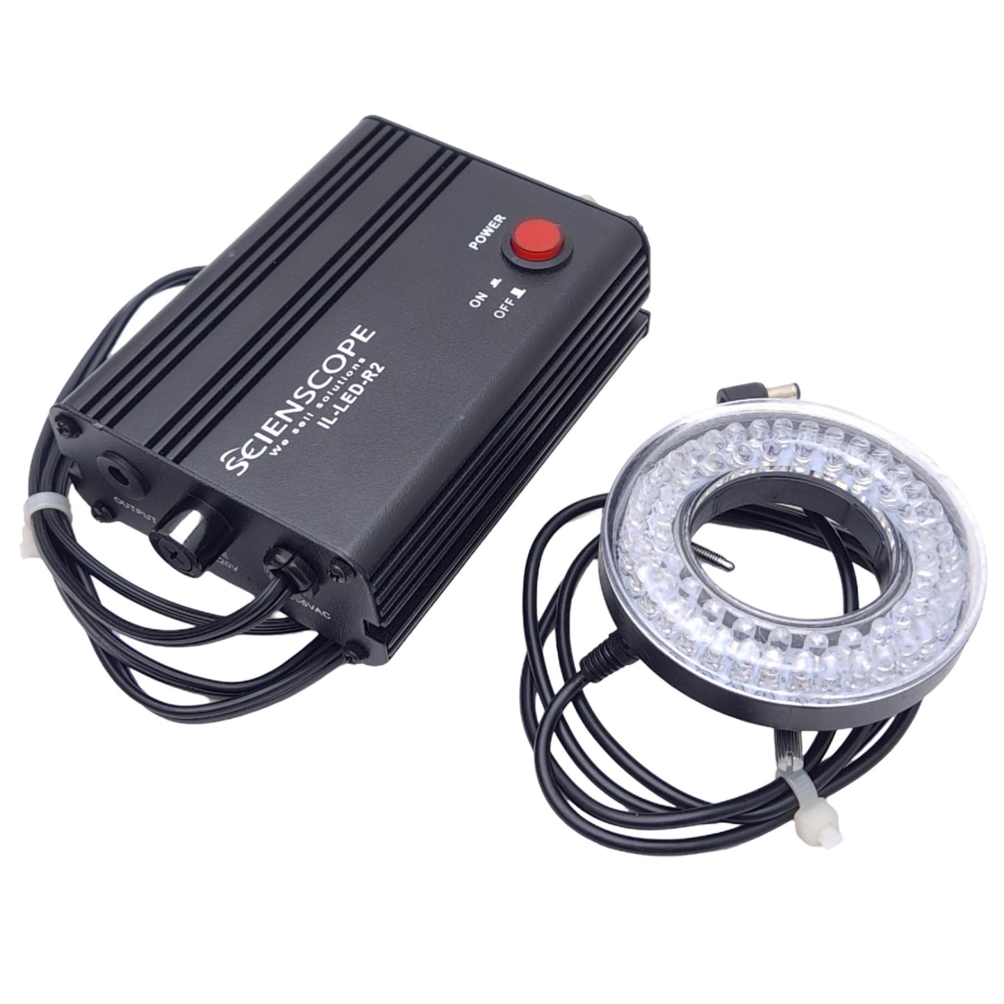 Used Scienscope IL-LED-R2 Dimming LED Ring Light w/ Power Supply, ø2.3in, 90-265 VAC