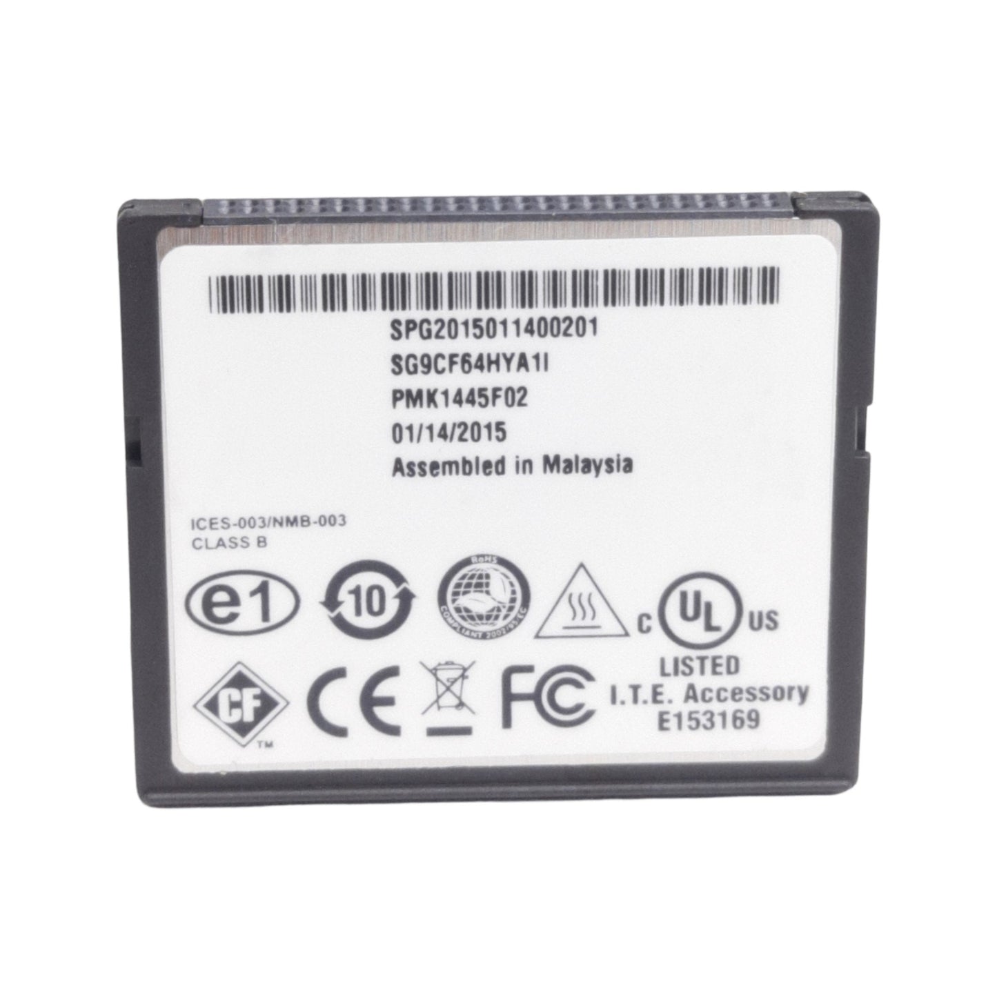 New Red Lion G3CF064M Compact Memory Flash Card, 64MB, 4Mx16, Parallel Bus, 24VDC