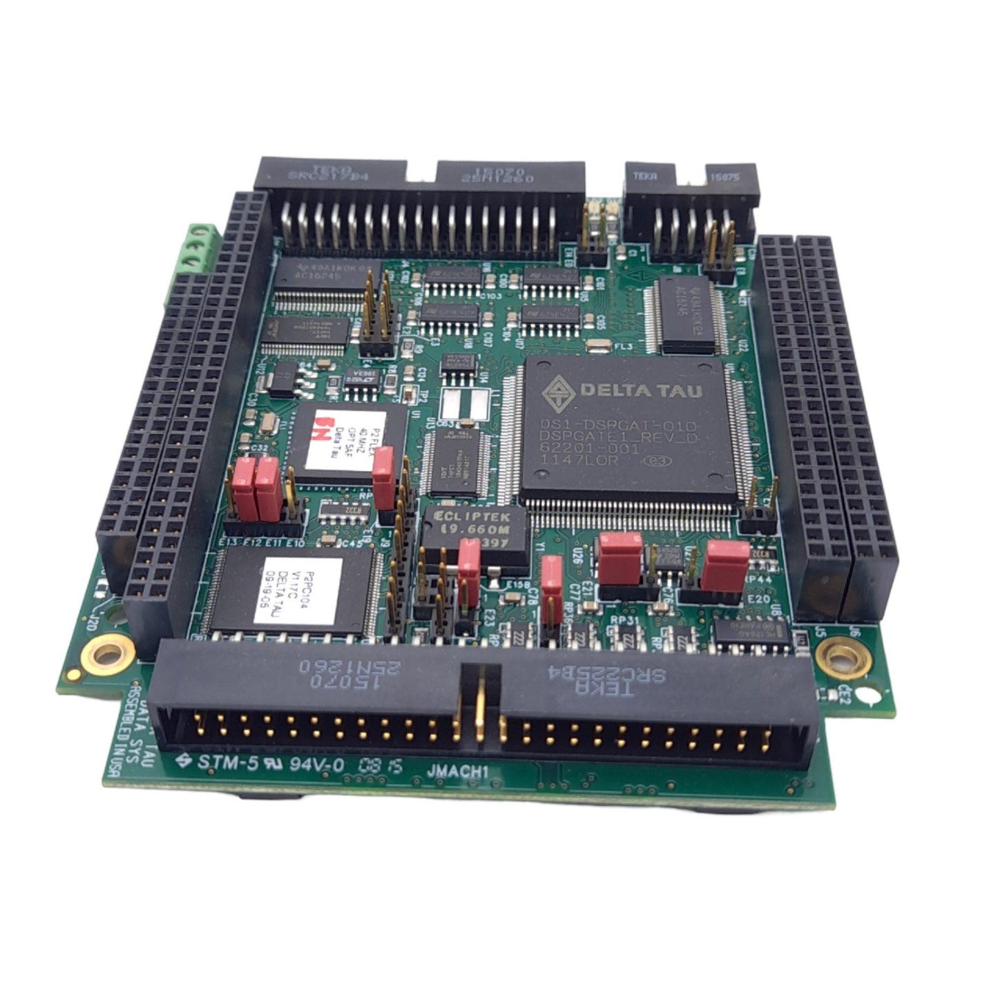 Used Delta Tau PMAC2A-PC/104 Servo Controller Card, 40MHz, 4-Axis, 50-Pin/34-Pin