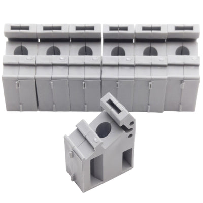 New Lot of 7 WAGO 790-100 Isolated Mounting Carrier, For Busbar With Screw, M4 x 8mm