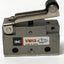 Used SMC VM131-N01-01 Pneumatic Mechanical Air Valve Roller Cam Lever Switch, 3-Way