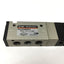 Used SMC NVZM551-N01-08 Mechanical Air Valve, Toggle, External Pilot, 5-Port 1/8" NPT