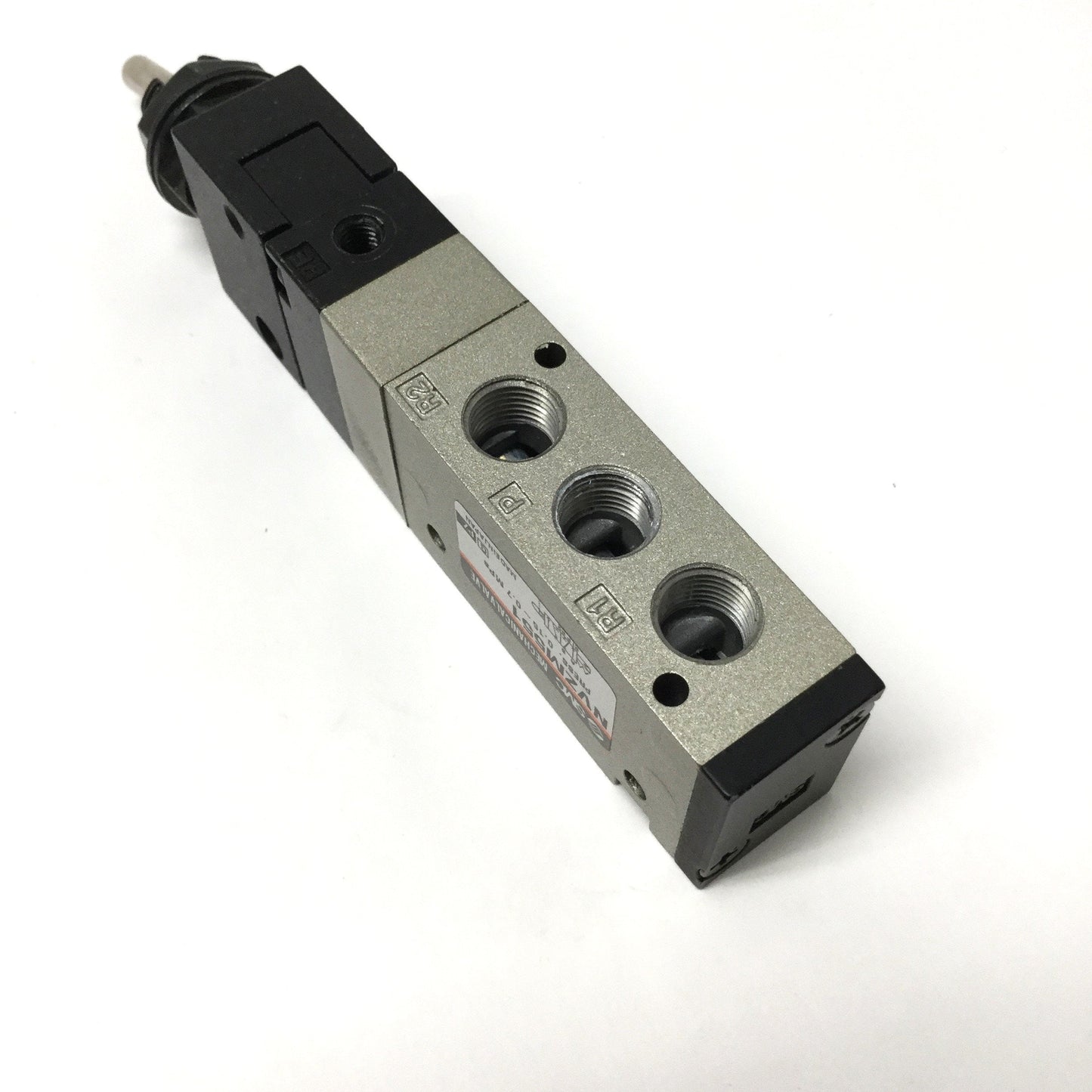 Used SMC NVZM551-N01-08 Mechanical Air Valve, Toggle, External Pilot, 5-Port 1/8" NPT
