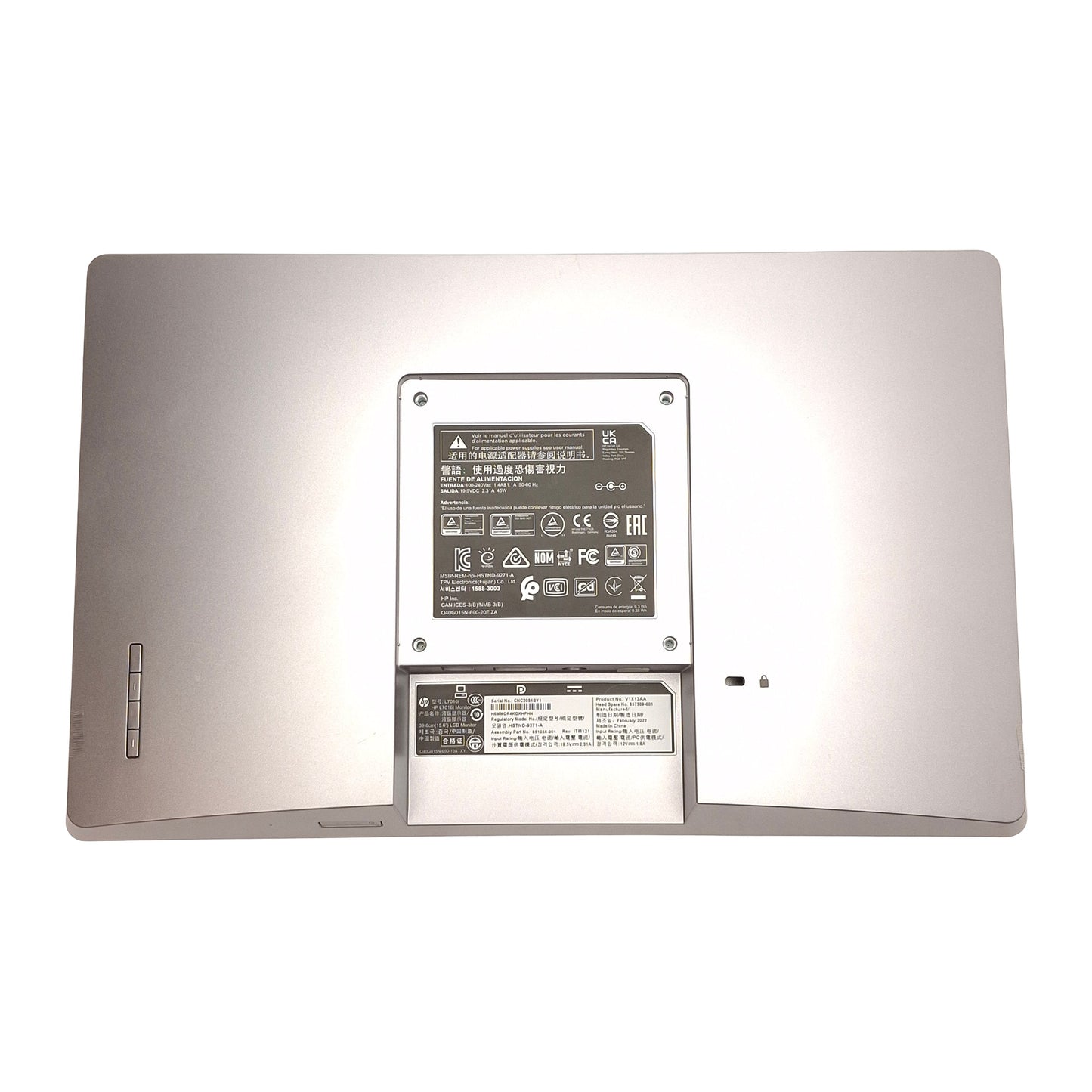 Open box HP L7016T V1X13AA Touchscreen Monitor, Capacitive, 15.6in TN, 1366x768, 12VDC