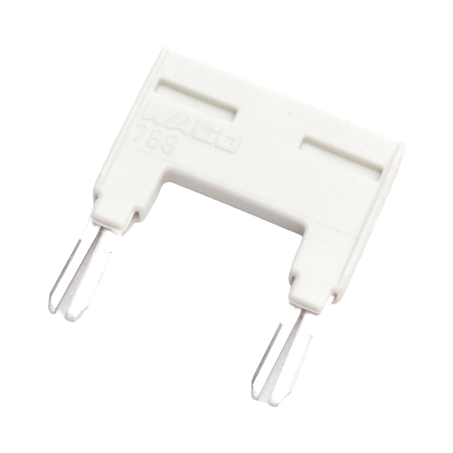 New Lot of 45 WAGO 788-113 Insulated Jumper, Light Gray, 2-Way, For Jumper Slot, 18A