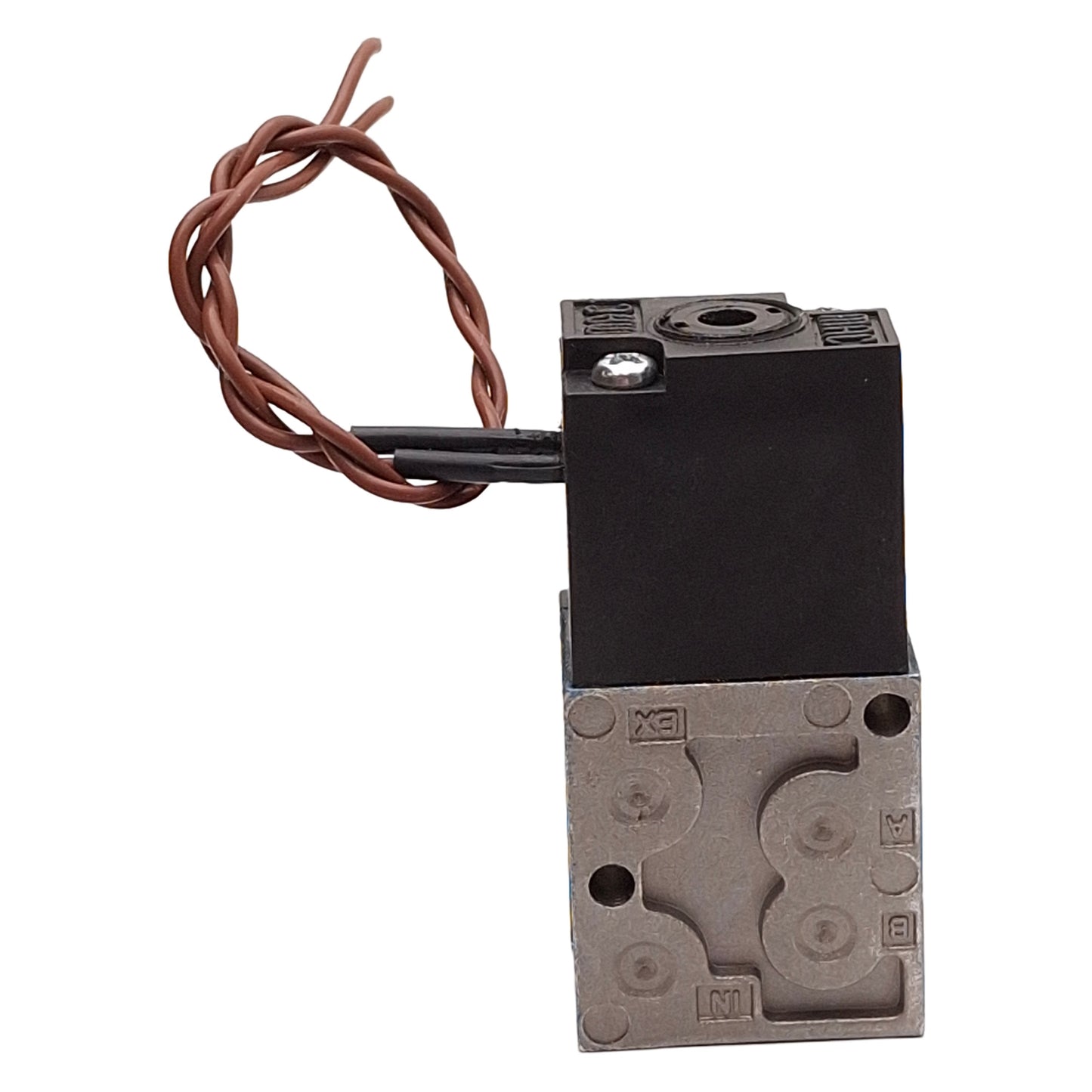 Used MAC 45A-AA1-DDAA-1BA Solenoid Valve, Cv=0.15, 70-120PSI, 1/8in NPTF, 24VDC Coil