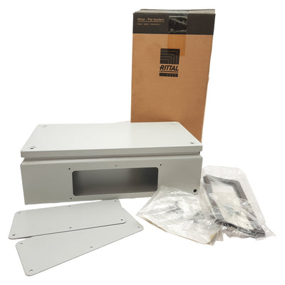 New Rittal KL 1532.510 Terminal Enclosure With Gland Plate, 400mm x 200mm x 120mm