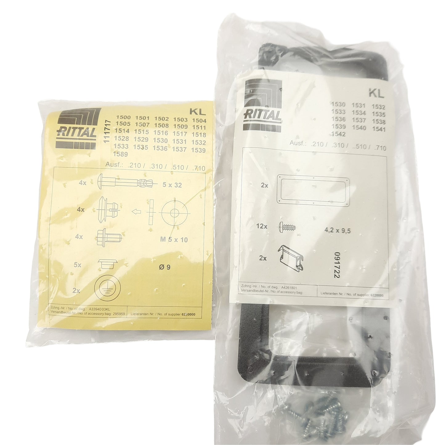 New Rittal KL 1532.510 Terminal Enclosure With Gland Plate, 400mm x 200mm x 120mm