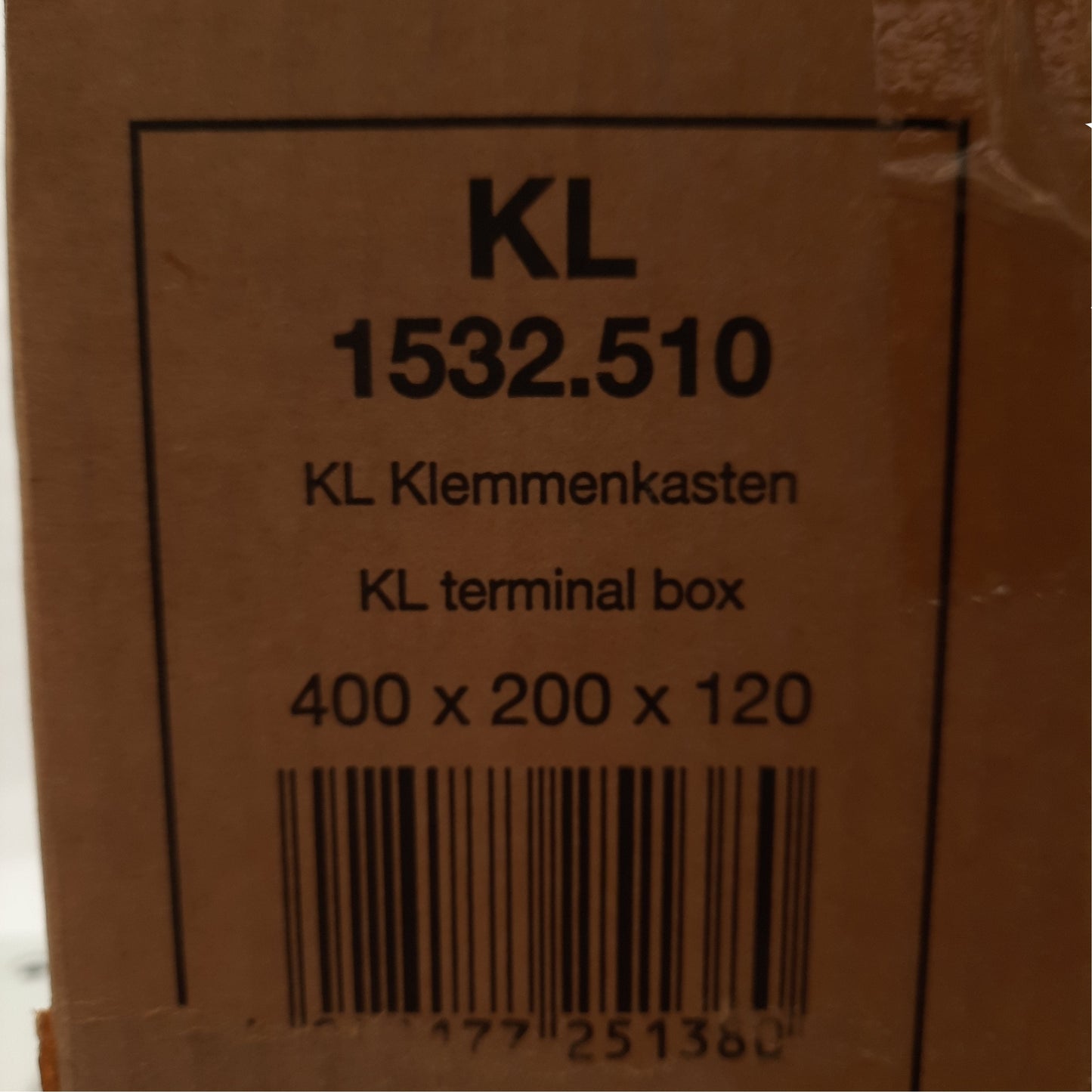 New Rittal KL 1532.510 Terminal Enclosure With Gland Plate, 400mm x 200mm x 120mm