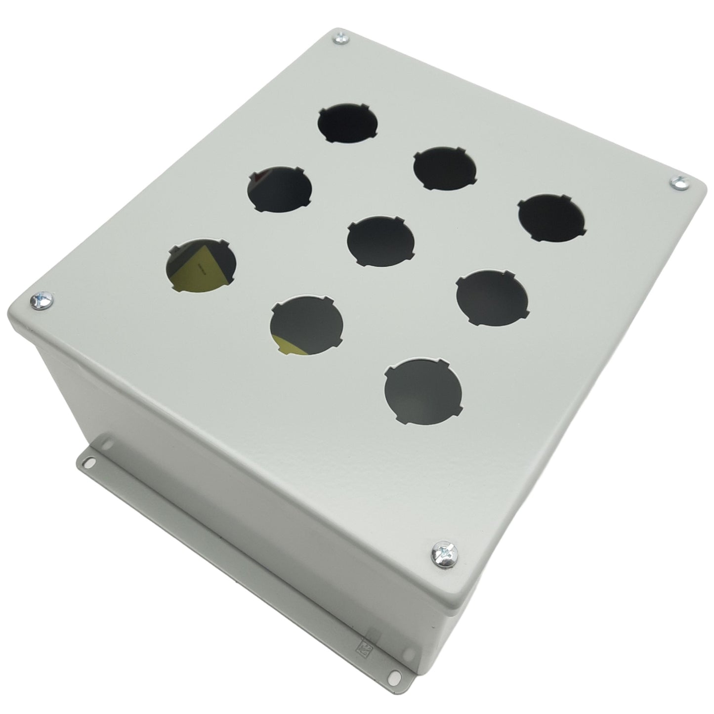 New nVent Hoffman E9PBX Pushbutton Enclosure 9-Hole ø30.5mm 9.5in x 8.25in x 4.75in